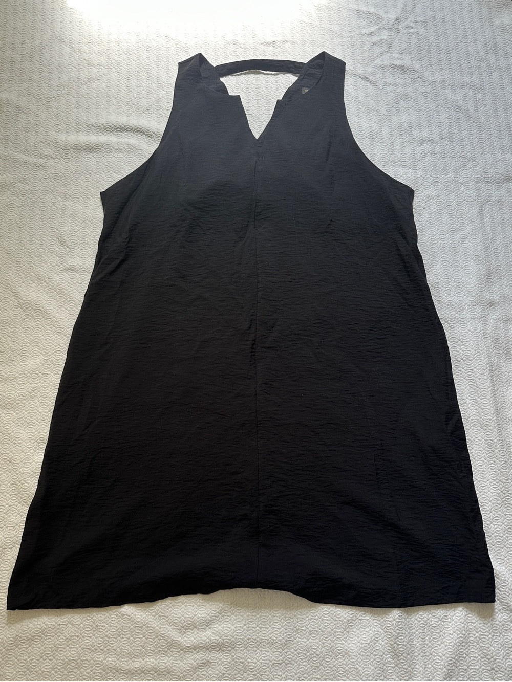 Sleeveless Black V-Neck Women's dress